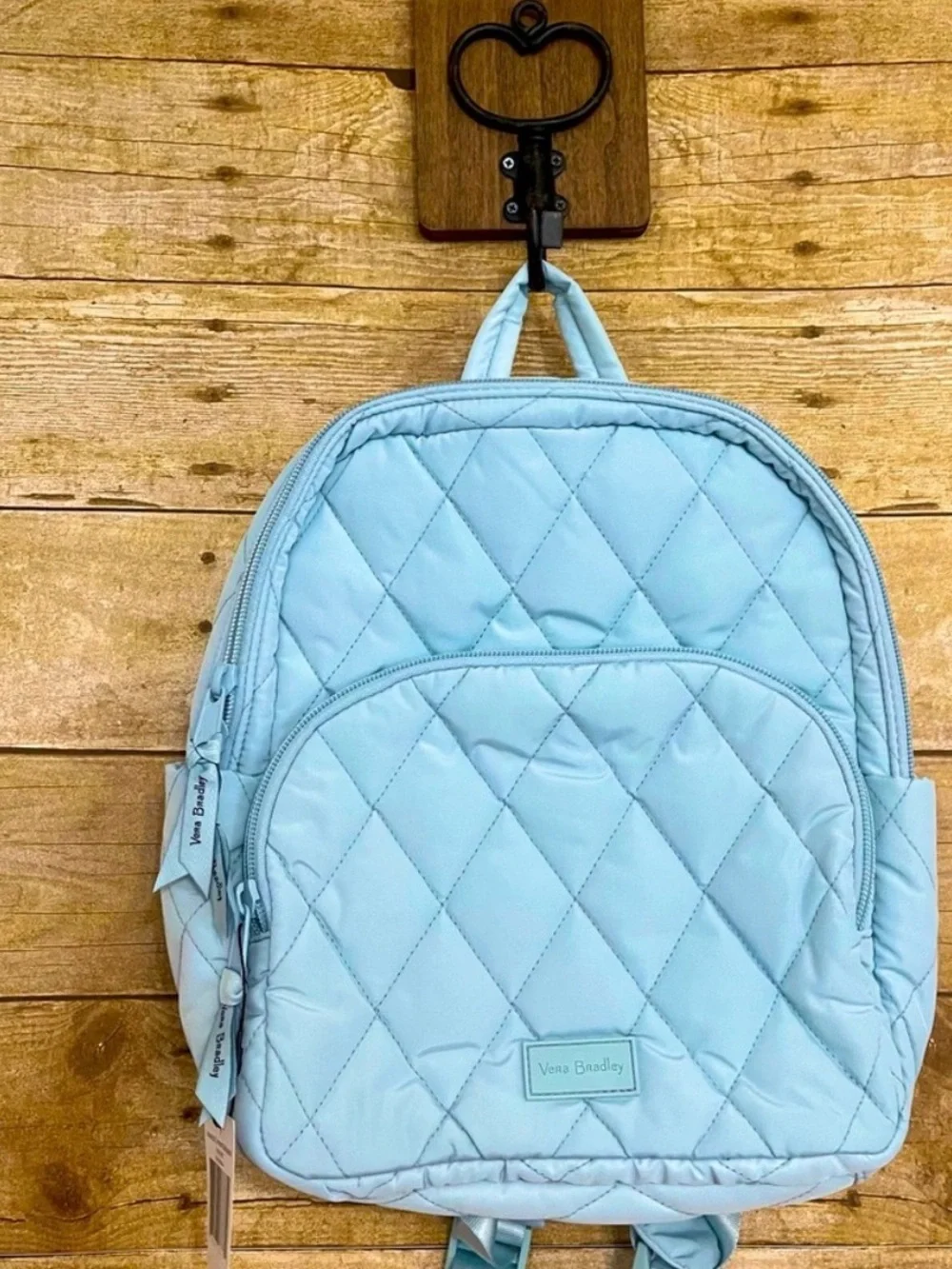 Vera Bradley Ultralight Compact Backpack Sea Salt Blue NWT